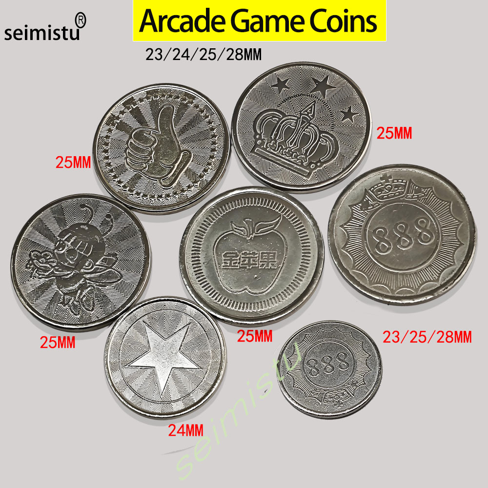 Arcade Games And Vending - 100 шт. жетонов из нержавеющей стали,